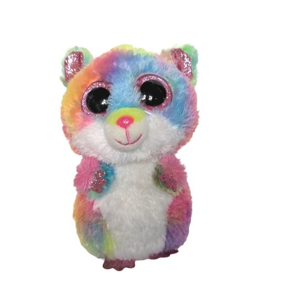 Ty Beanie Boos Rodney Tie Dye Hamster Plush Stuffed Animal 2019 5.75" - Picture 1 of 6